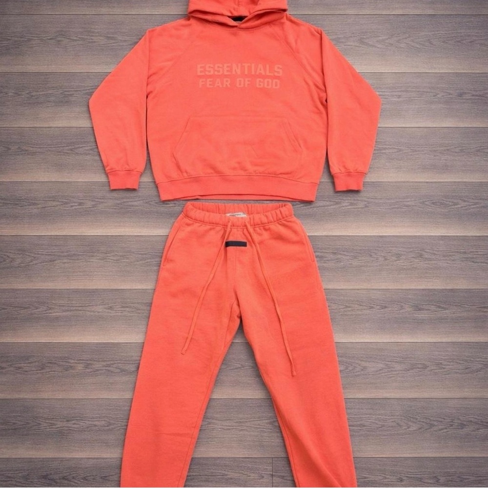 Fear of God Essentials Coral 2pc Set